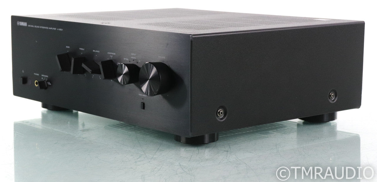 Yamaha A-S501 Stereo Integrated Amplifier; Remote; Black; MM Phono; Bluetooth