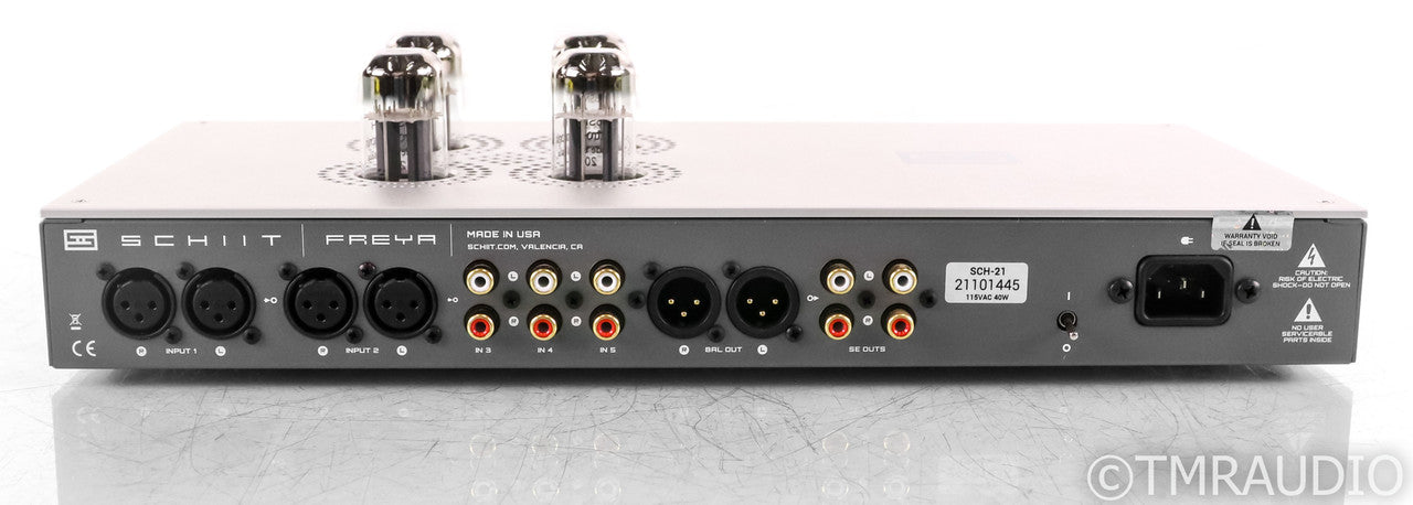 Schiit Freya Stereo Tube Hybrid Preamplifier; Silver; Remote