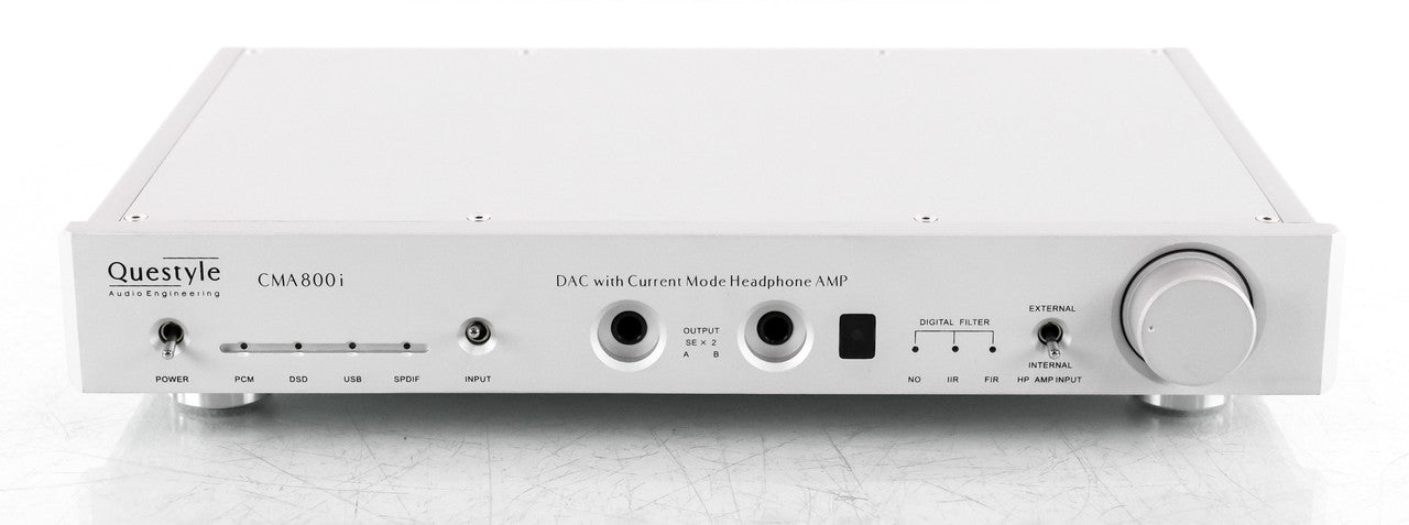 Questyle CMA800i DAC / Headphone Amplifier; USB; Silver; CMA-800i (No Remote)