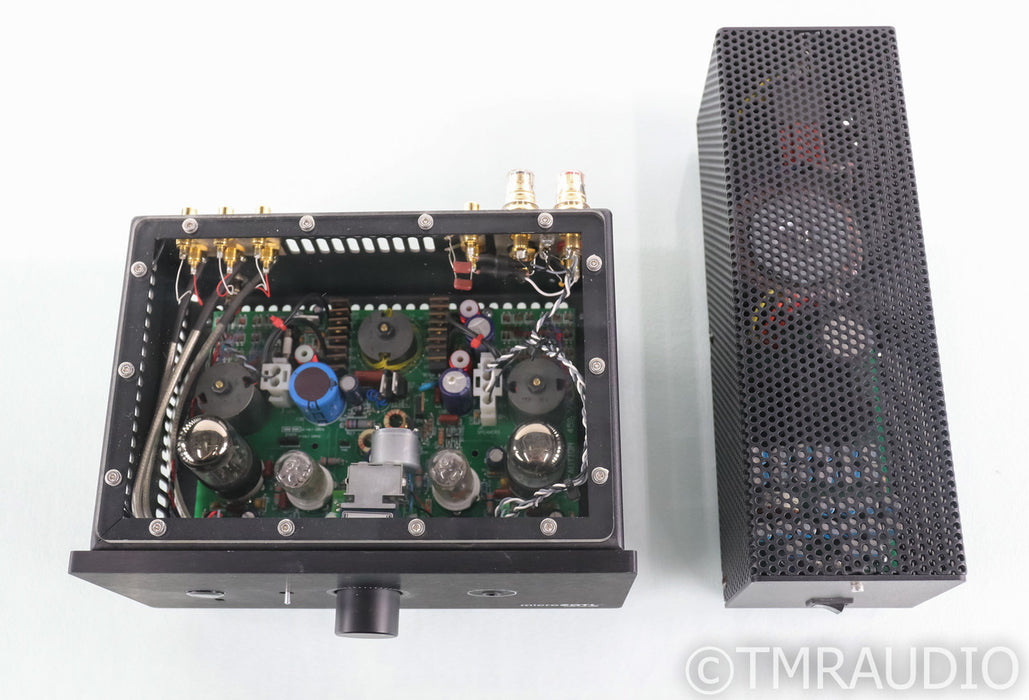 Linear Tube Audio MicroZOTL MZ2 Stereo Tube Headphone Amplifier; LPS; Remote