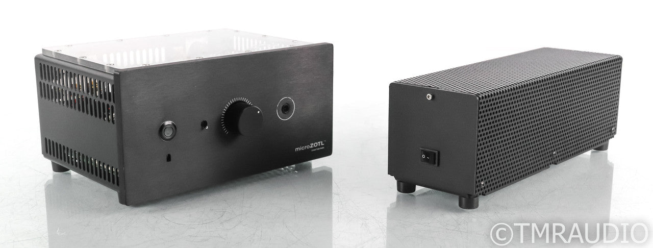 Linear Tube Audio MicroZOTL MZ2 Stereo Tube Headphone Amplifier; LPS; Remote