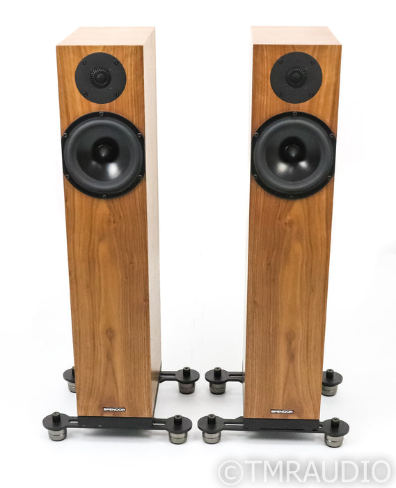 Spendor A4 Floorstanding Speakers; A-4; IsoAcoustics; Walnut Pair