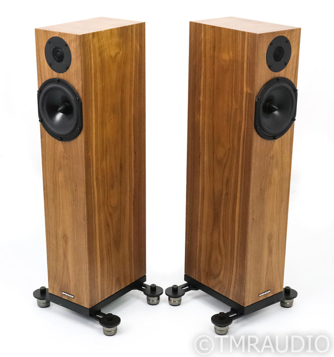 Spendor A4 Floorstanding Speakers; A-4; IsoAcoustics; Walnut Pair