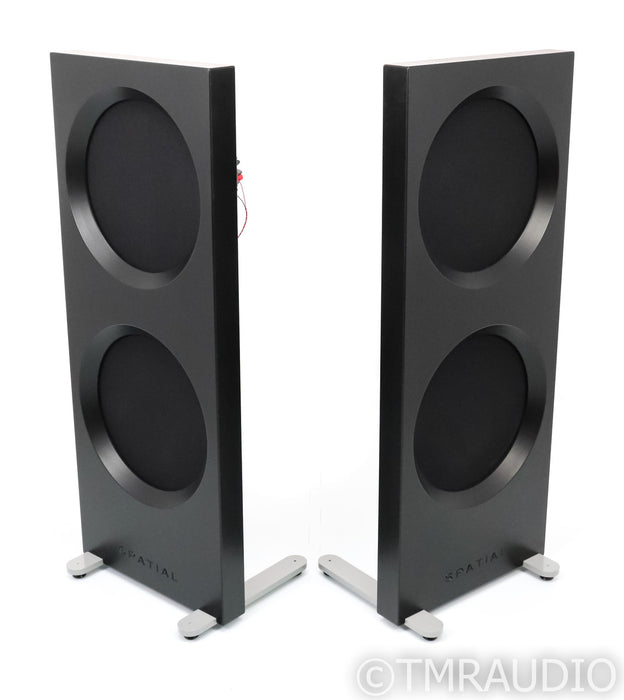 Spatial M3 Hologram Turbo S Floorstanding Speakers; M-3; Black Open Baffle Pair