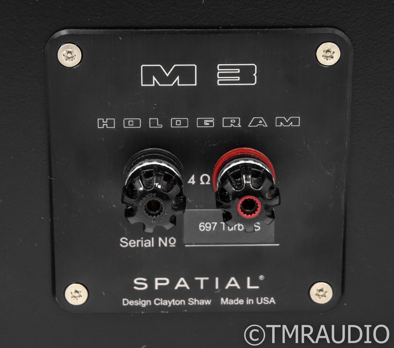 Spatial M3 Hologram Turbo S Floorstanding Speakers; M-3; Black Open Baffle Pair