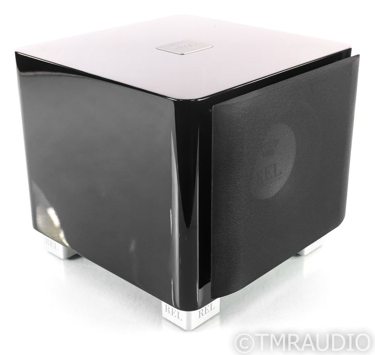 REL T/7x Powered 8" Powered Subwoofer; Piano Black; T7X (Open Box)