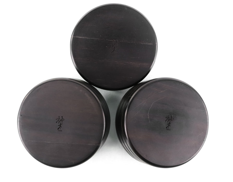 Shun Mook Mpingo Giant Diamond Isolation Footers; Set of Three
