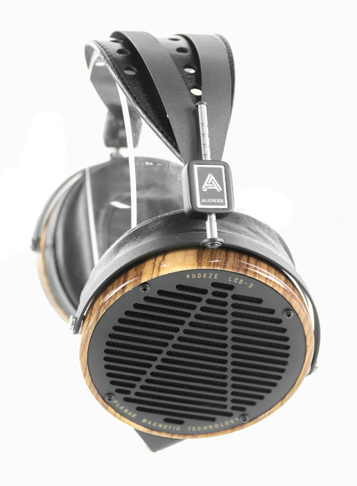 Audeze LCD-3 Planar Magnetic Headphones; Zebrano Wood & Leather; LCD3 (Open Box)