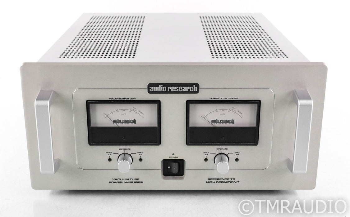 Audio Research Reference 75 Stereo Tube Power Amplifier; Ref 75; Silver