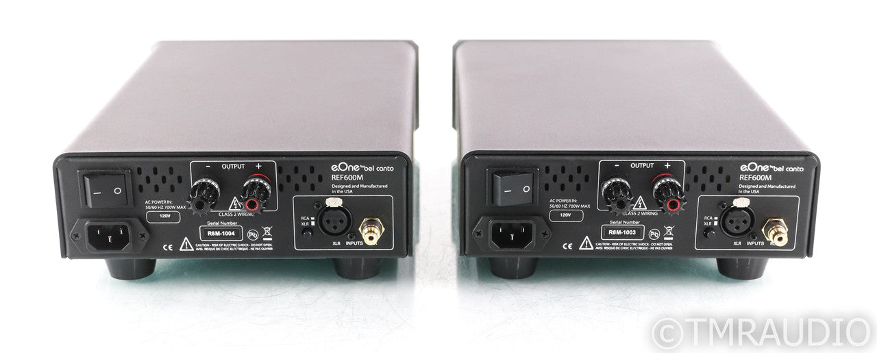 Bel Canto e.One REF600M Mono Power Amplifier; Silver Pair; 600-M