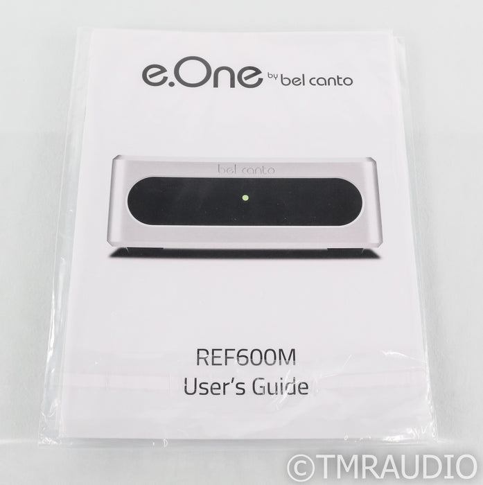 Bel Canto e.One REF600M Mono Power Amplifier; Silver Pair; 600-M
