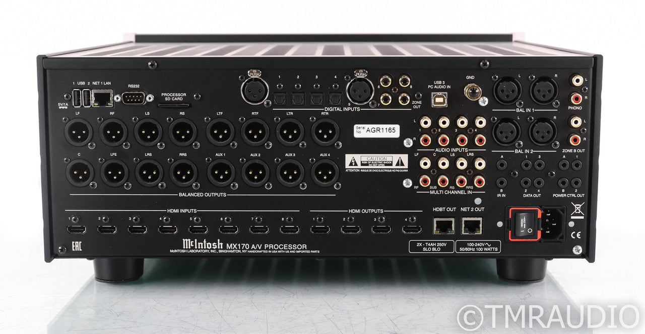 McIntosh MX170 15.1 Home Theater Processor; Remote; MX-170