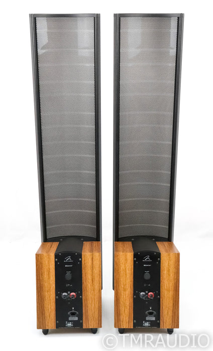 Martin Logan Montis Floorstanding Electrostatic Hybrid Speakers; Zebra Wood Pair