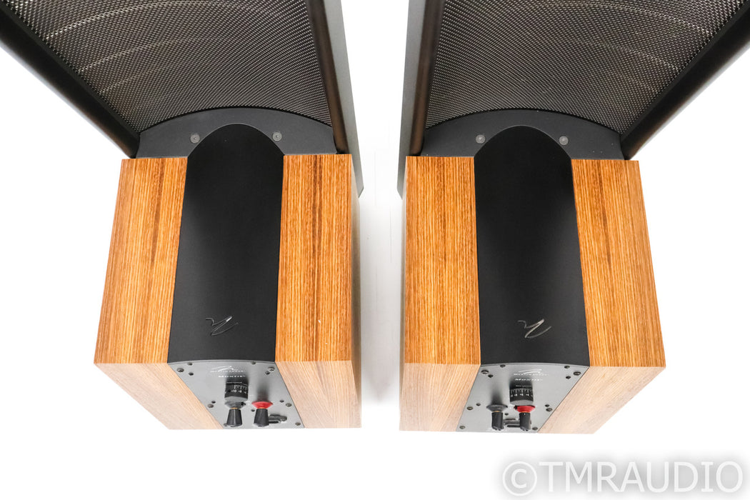 Martin Logan Montis Floorstanding Electrostatic Hybrid Speakers; Zebra Wood Pair