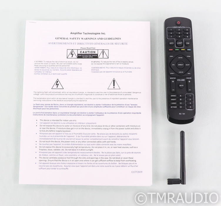 Monoprice Monolith HTP-1 16 Channel Home Theater Processor; HTP1; Remote