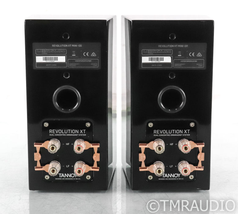 Tannoy Revolution XT Mini Bookshelf Speakers; Gloss Black Pair