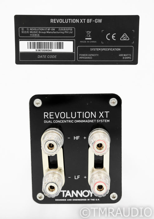 Tannoy Revolution XT8F Floorstanding Speakers; XT-8F; Gloss White Pair