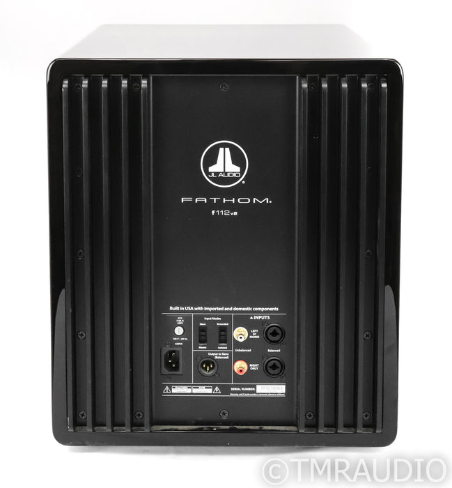 JL Audio Fathom f112v2 Powered 12" Subwoofer; Gloss Black; F-112; V2