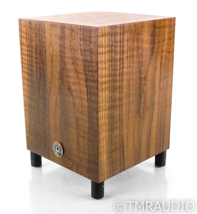 Omega DeepHemp 8 8" Powered Subwoofer; Curly Fumed Red Oak