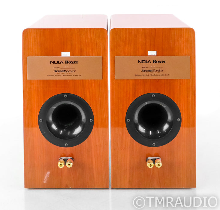 Nola Boxer Bookshelf Speakers; Cherry Pair