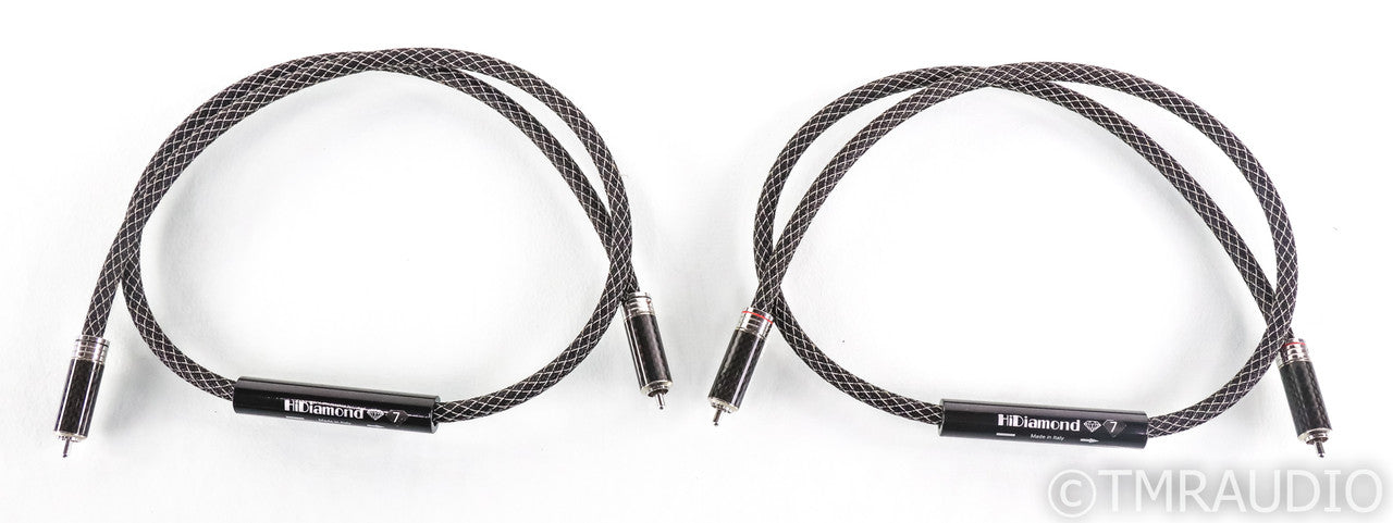 HiDiamond Diamond 7 RCA Cables; 1m Pair Interconnects