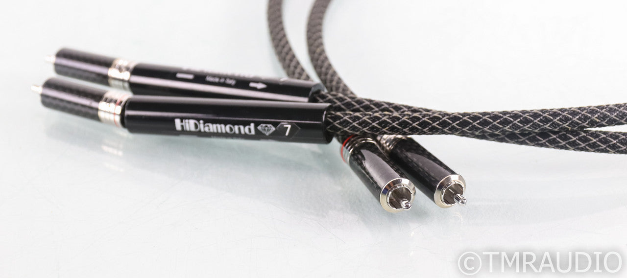 HiDiamond Diamond 7 RCA Cables; 1m Pair Interconnects