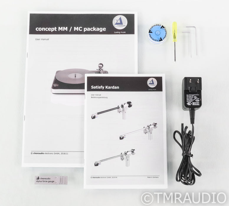 Clearaudio Concept Turntable; Satisfy Carbon Tonearm; Black  (No Cartridge)