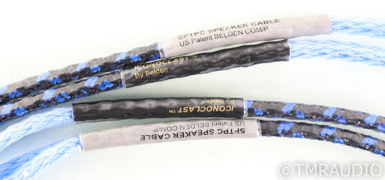 Belden Iconoclast SPTPC Silver Plated Speaker Cables; 6ft Pair w/ Jumpers