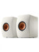 KEF LS50 Wireless II Powered Bookshelf Speakers; Mineral White Pair (New)
