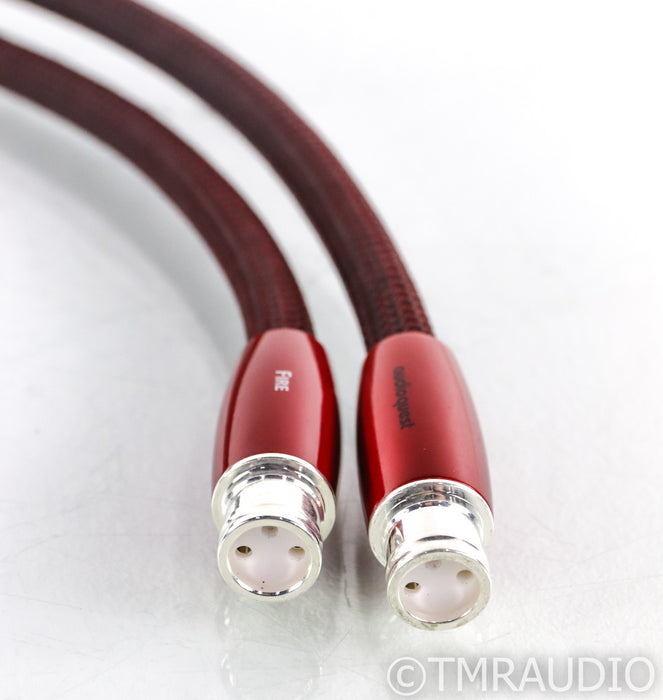 AudioQuest Fire XLR Cables; 1m Pair Balanced Interconnects; 72v DBS  (Open Box)