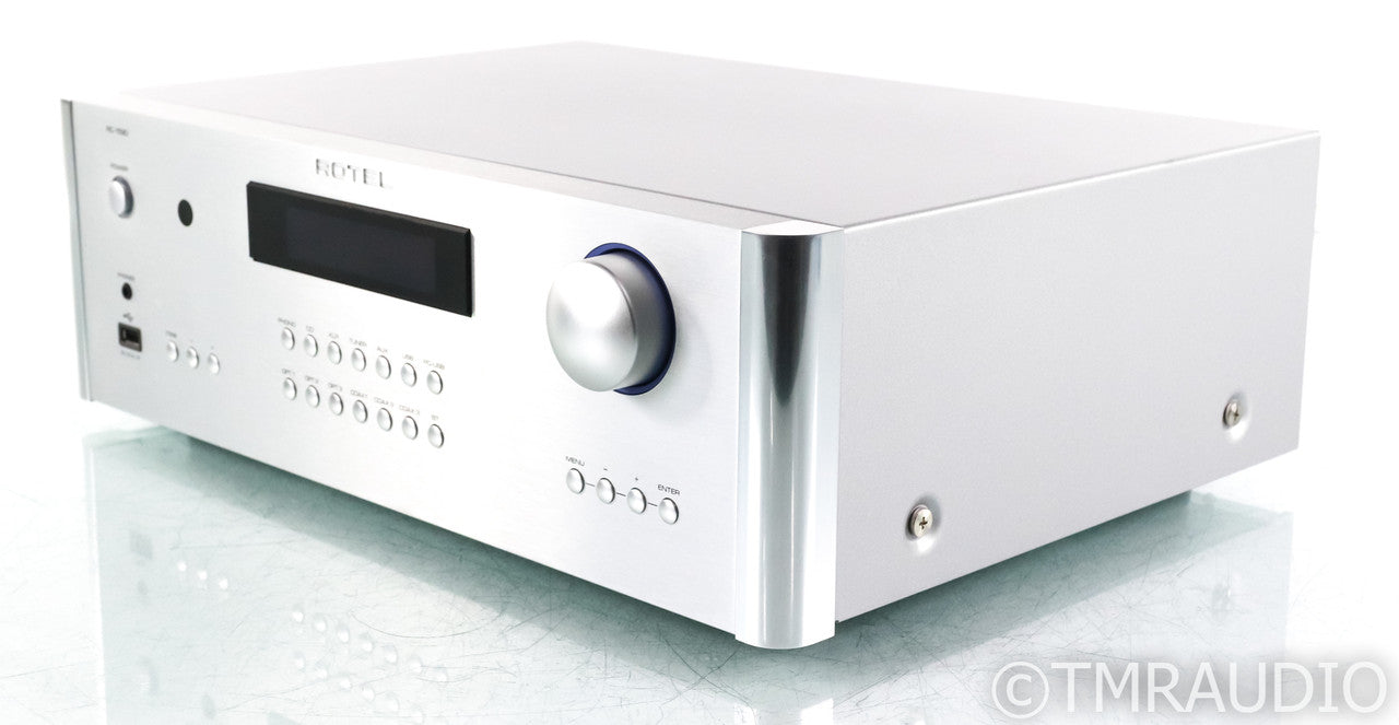 Rotel RC-1590 Stereo Preamplifier; RC1590; Bluetooth; Remote; Silver