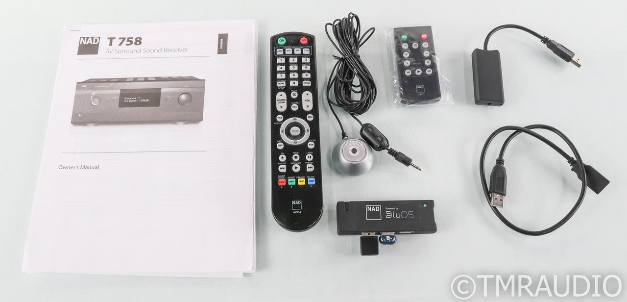 NAD T758 v3 7.1 Channel Home Theater Receiver; T-758; Black; Remote