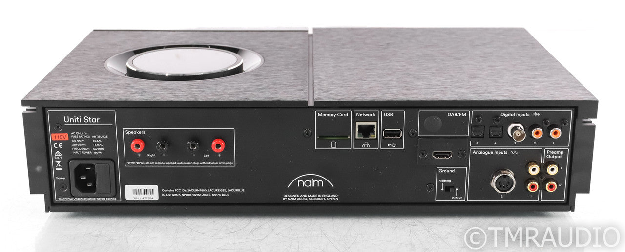Naim Uniti Star Stereo Integrated Amplifier / CD Player; Remote; DAC; Wireless
