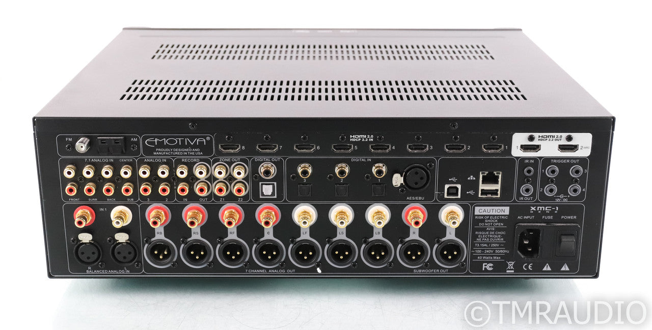 Emotiva XMC-1 Gen2 7.2 Channel Home Theater Processor; XMC1 MkII; Remote; USB