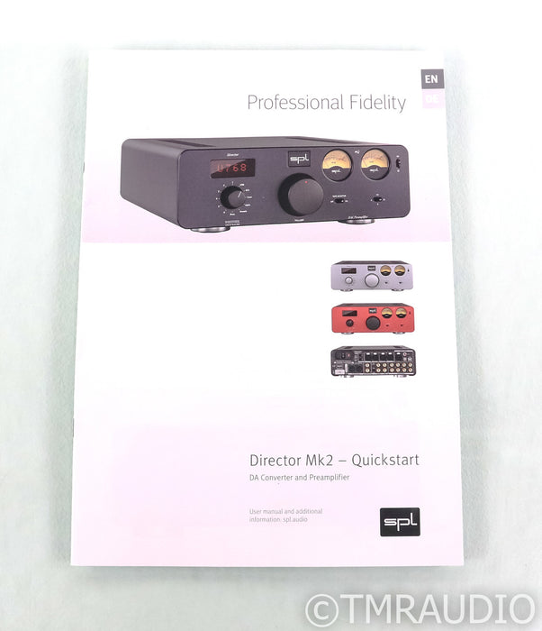 SPL Director Mk2 Preamplifier / DAC; D/A Converter; Black (Open Box)