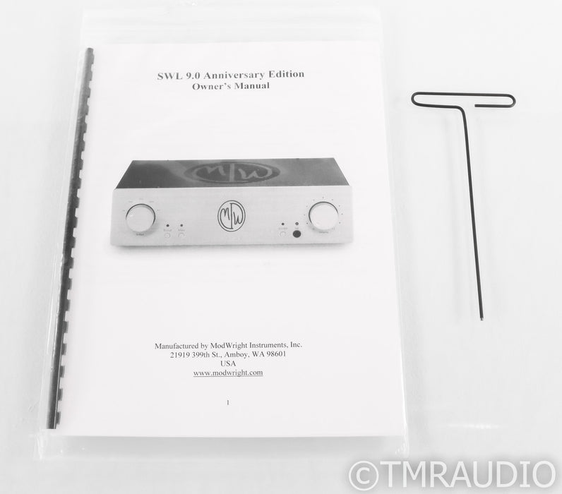 ModWright SWL 9.0 Stereo Tube Preamplifier; Anniversary Edition (Open Box)