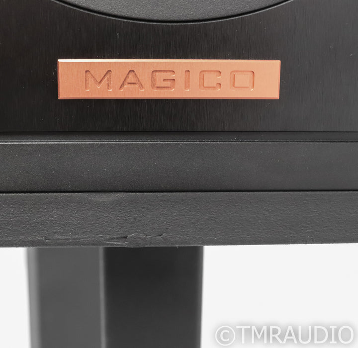Magico A1 Bookshelf Speakers; Black Pair w Stands