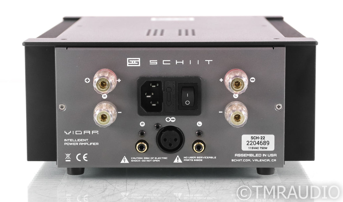 Schiit Audio Vidar Stereo Power Amplifier; Black