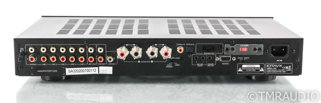 IOTAVX SA3 Stereo Integrated Amplifier; SA-3; Remote; AS-IS (Low Left Channel)