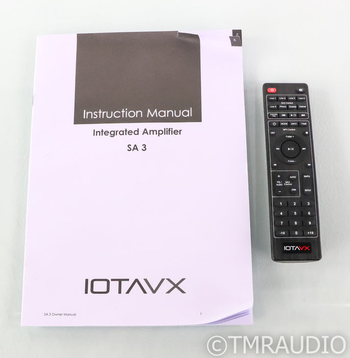 IOTAVX SA3 Stereo Integrated Amplifier; SA-3; Remote; AS-IS (Low Left Channel)