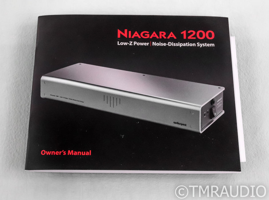 AudioQuest Niagara 1200 AC Power Line Conditioner; Silver (Open Box)