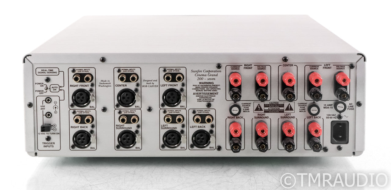 Sunfire Cinema Grand 200 - seven 7 Channel Power Amplifier; Silver