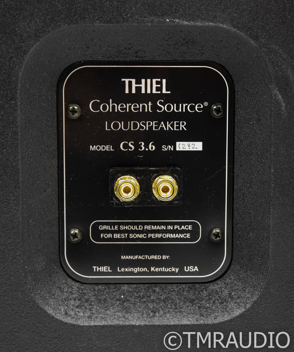 Thiel CS 3.6 Floorstanding Speakers; CS3.6; Walnut Pair