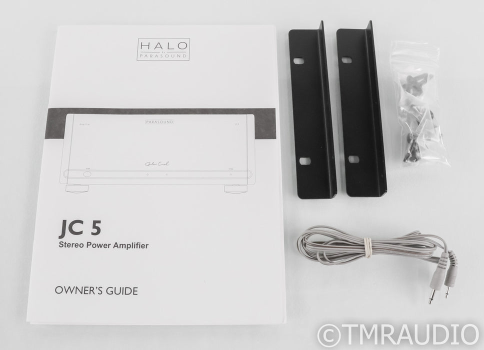 Parasound Halo JC 5 Stereo Power Amplifier; JC5; John Curl; Black