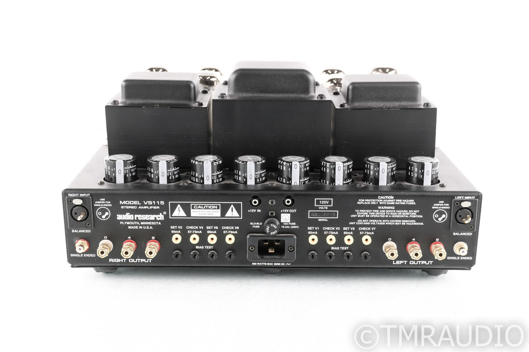 Audio Research VS115 Stereo Tube Amplifier; VS-115; Black