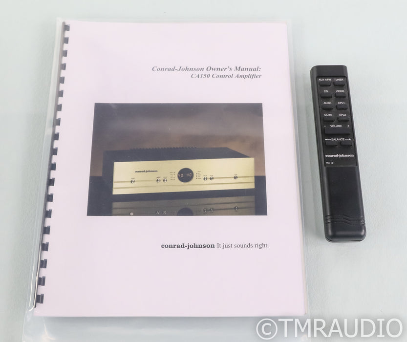 Conrad Johnson CA150 Stereo Integrated Amplifier; CA-150; Control  Amplifier