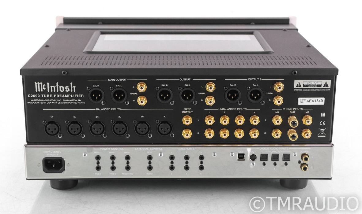 McIntosh C2600 Stereo Tube Preamplifier; C-2600; DAC; Remote; MM / MC Phono