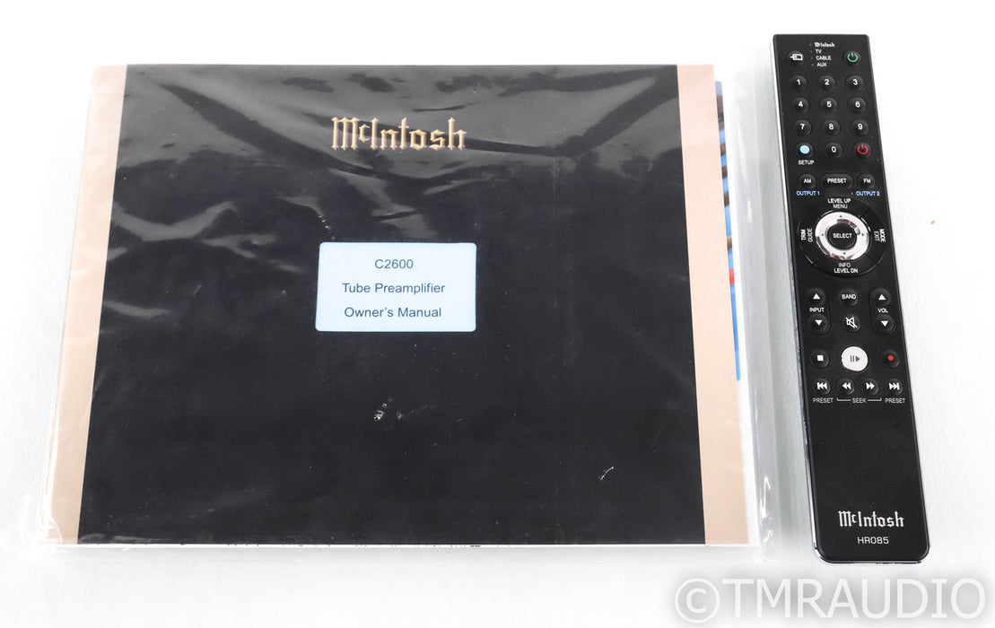 McIntosh C2600 Stereo Tube Preamplifier; C-2600; DAC; Remote; MM / MC Phono