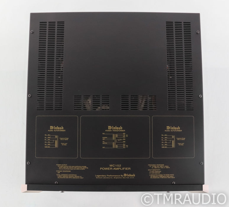 McIntosh MC152 Stereo Power Amplifier; MC-152