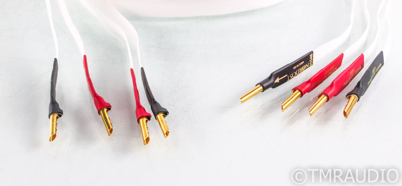 Nordost Leif White Lightning Speaker Cables; 2m Pair; BFA Bananas